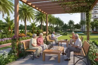 Senior Citizen's Area at Ajmera One Kalyan