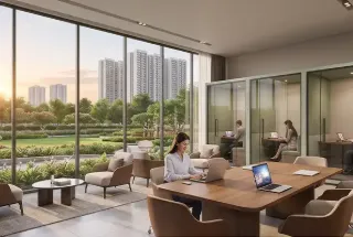 Business Lounge at Ajmera One Kalyan