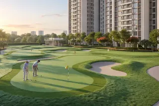 Golf Putting Greens at Ajmera One Kalyan