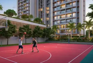 Sports Court at Ajmera One Kalyan